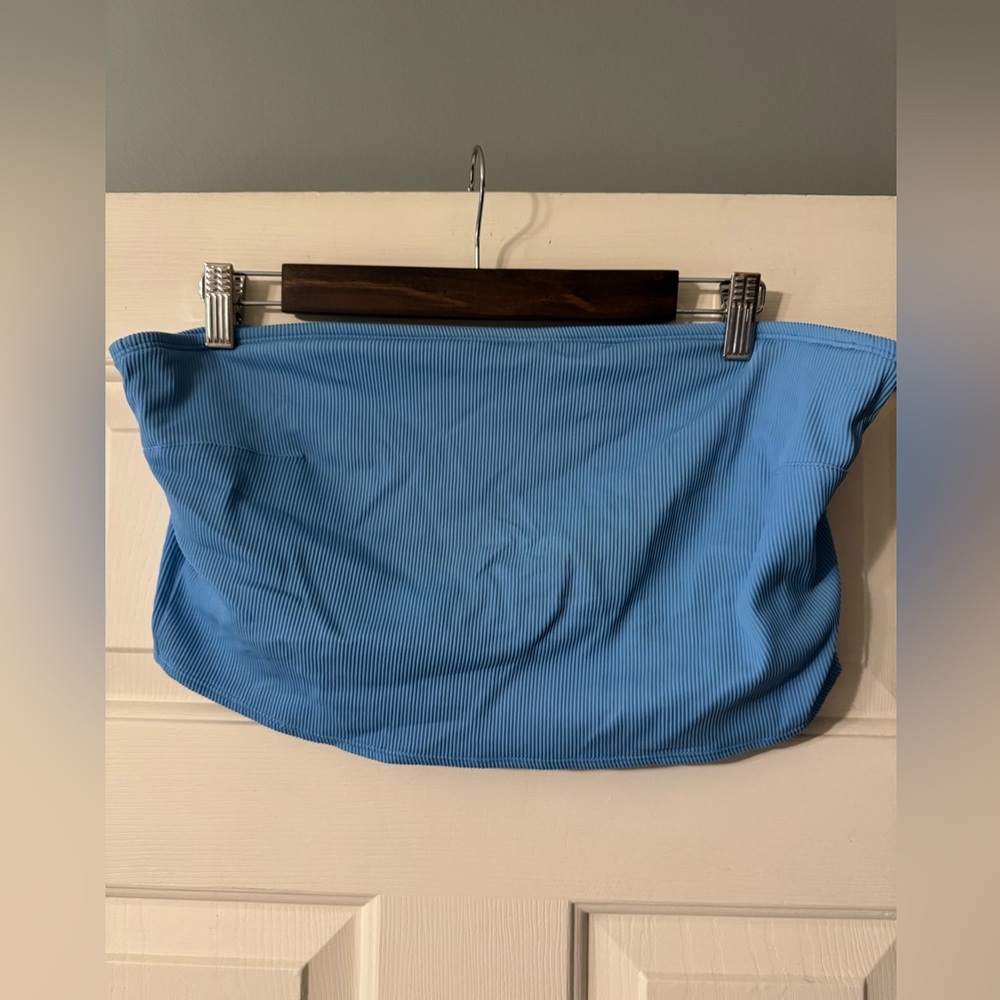 Aerie Bandeau Swim Top | Light Blue
